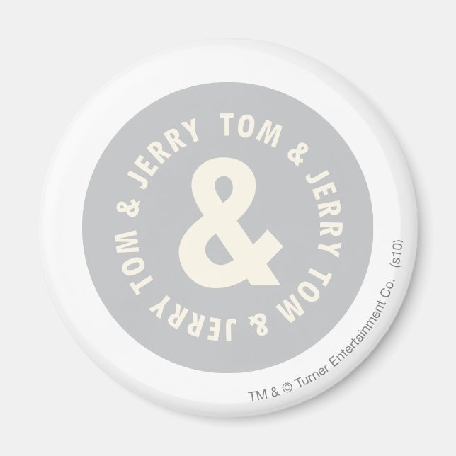 Tom and Jerry Round Logo 1 Magnet (Front)