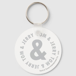 Tom and Jerry Round Logo 2 Keychain