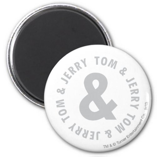 Tom and Jerry Round Logo 2 Magnet