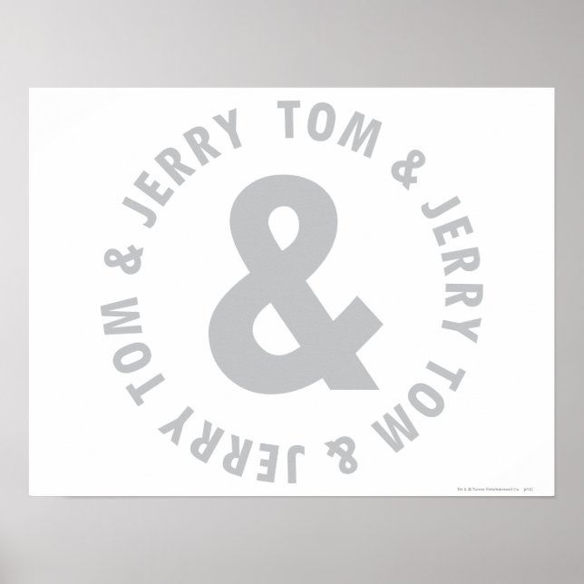 Tom and Jerry Round Logo 2 Poster (Front)