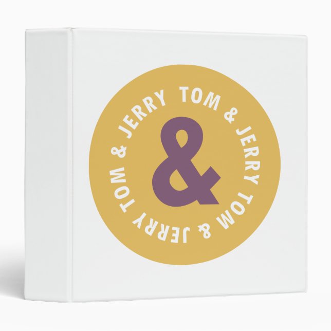 Tom and Jerry Round Logo 3 Binder (Front/Spine)
