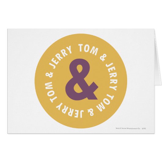 Tom and Jerry Round Logo 3 Cards (Front Horizontal)