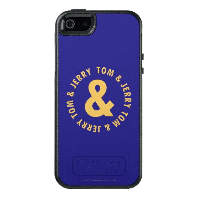 Tom and Jerry Round Logo 4 Otterbox iPhone Case (Back)