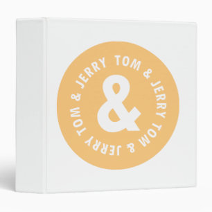 Tom and Jerry Round Logo 5 3 Ring Binder
