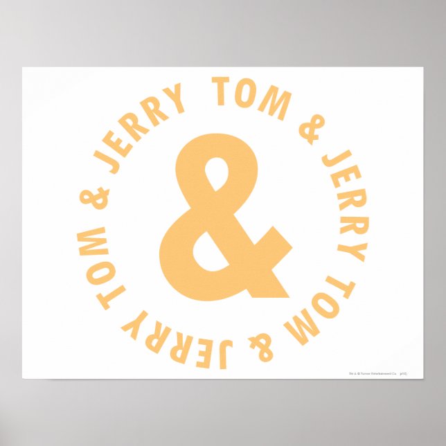 Tom and Jerry Round Logo 6 Poster (Front)