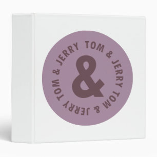 Tom and Jerry Round Logo 7 Binder