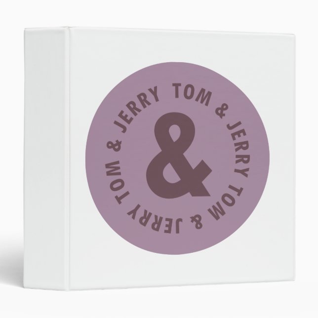 Tom and Jerry Round Logo 7 Binder (Front/Spine)