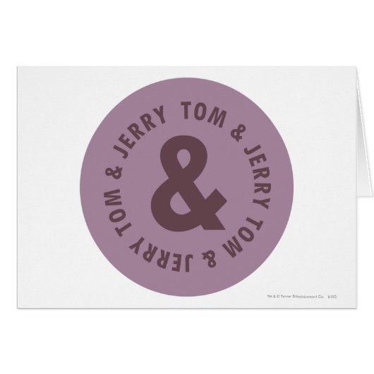 Tom and Jerry Round Logo 7 Cards (Front Horizontal)