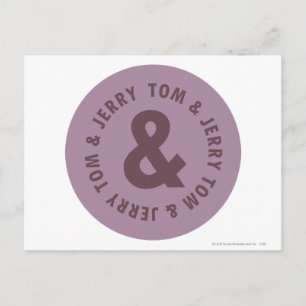 Tom and Jerry Round Logo 7 Postcard