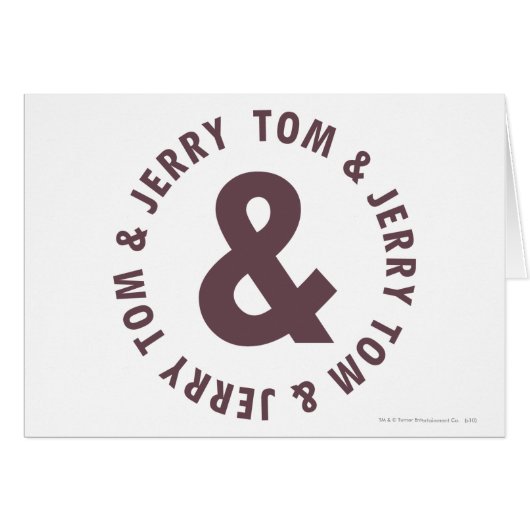 Tom and Jerry Round Logo 8 Cards (Front Horizontal)