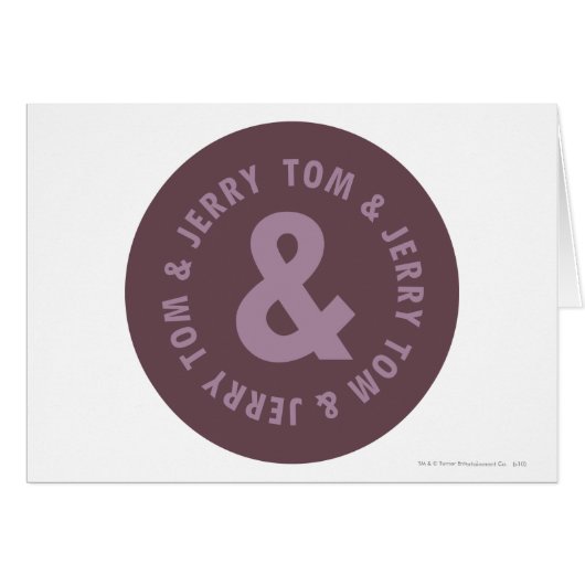 Tom and Jerry Round Logo 9 Cards (Front Horizontal)