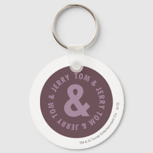 Tom and Jerry Round Logo 9 Keychain