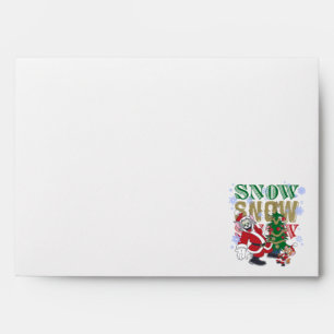 Tom and Jerry Santas By The Tree Envelope