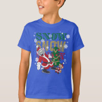 Tom and Jerry Santas By The Tree
