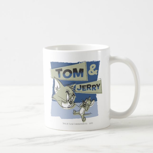 Tom and Jerry Scaredey Mouse Coffee Mug (Right)