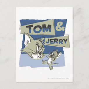 Tom and Jerry Scaredey Mouse Postcard