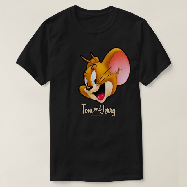 Tom And Jerry Simple Jerry Big Face  T-Shirt (Design Front)