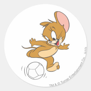 Tom and Jerry Soccer (Football) 2 Classic Round Sticker