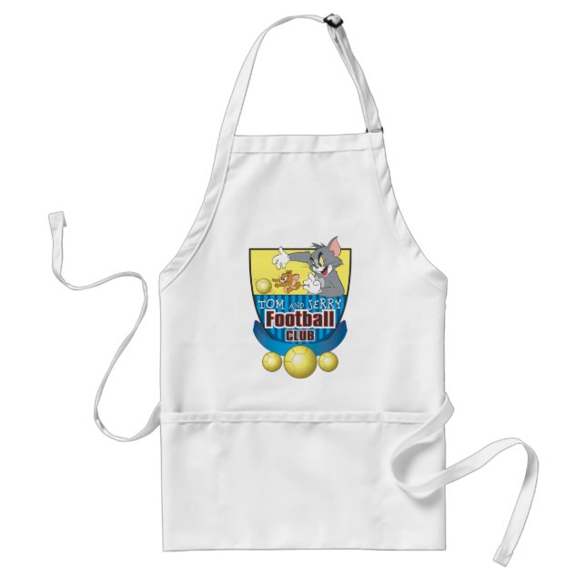 Tom and Jerry Soccer (Football) 5 Adult Apron (Front)
