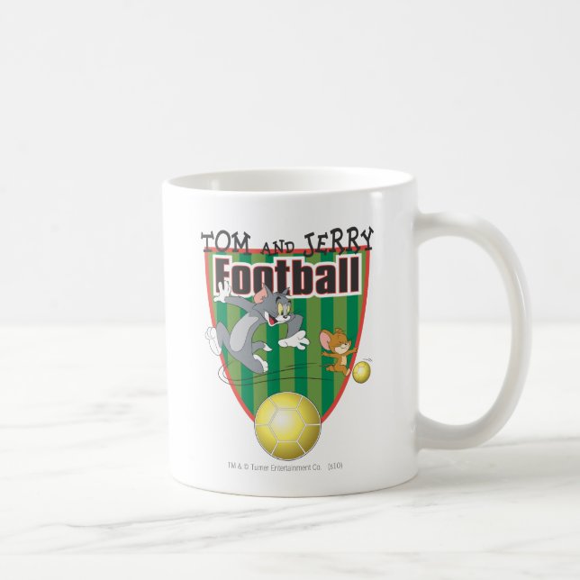 Tom and Jerry Soccer (Football) 6 Coffee Mug (Right)