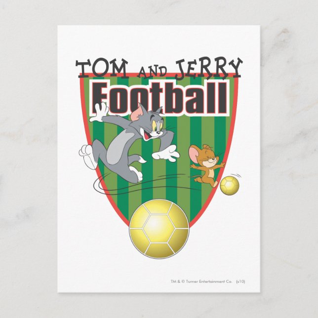 Tom and Jerry Soccer (Football) 6 Postcard (Front)