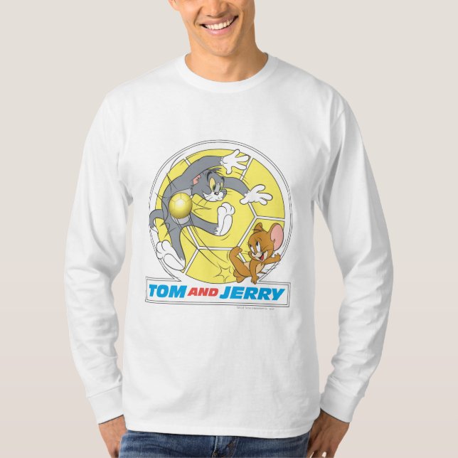 Tom and Jerry Soccer (Football) 8 T-Shirt (Front)