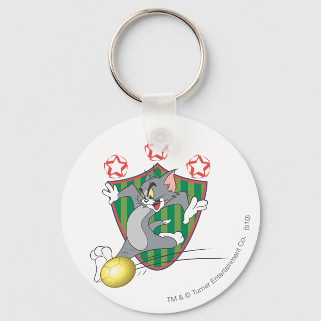 Tom and Jerry Soccer (Football) 9 Keychain (Front)