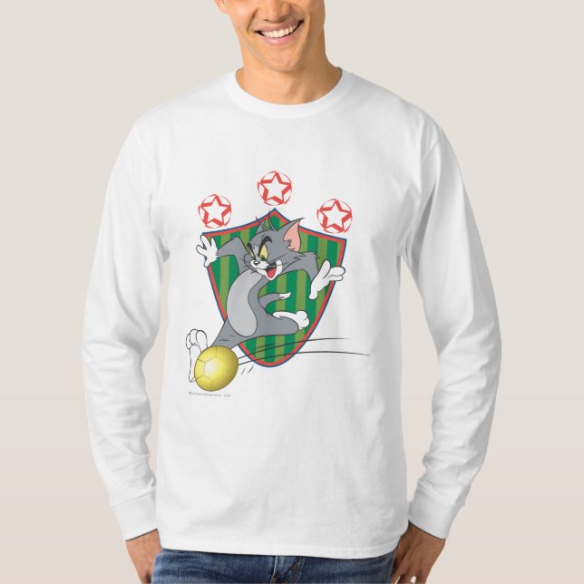 Tom and Jerry Soccer (Football) 9 T-Shirt (Front)