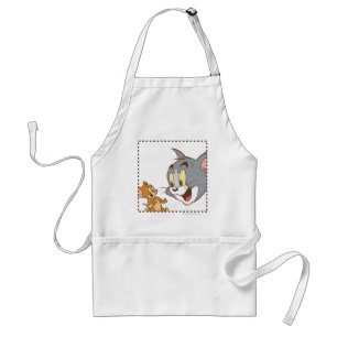 Tom and Jerry Stamp Adult Apron
