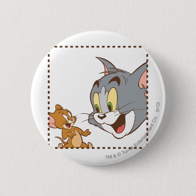Tom and Jerry Stamp Button (Front)