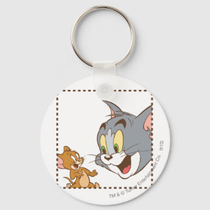 Tom and Jerry Stamp Keychain
