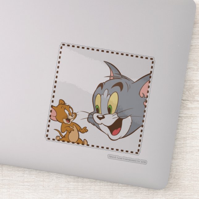 Tom and Jerry Stamp Sticker (Detail)