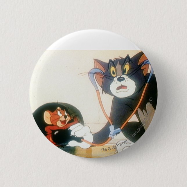Tom And Jerry Stethescope Button (Front)