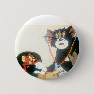 Tom And Jerry Stethescope Button