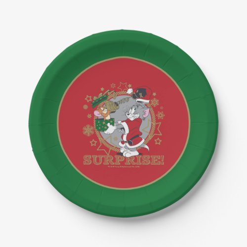 Tom and Jerry Surprise Gift Paper Plates