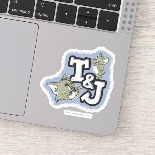 Tom and Jerry TJ Logo Sticker