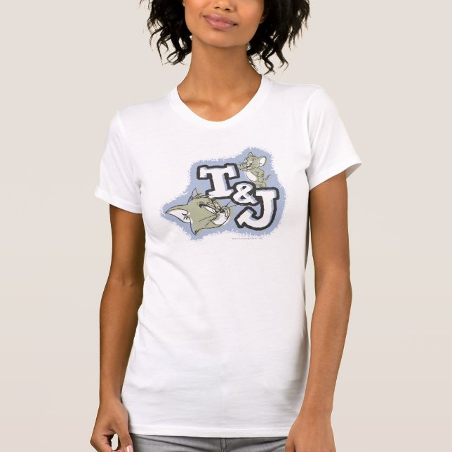 Tom and Jerry T&J Logo T-Shirt (Front)