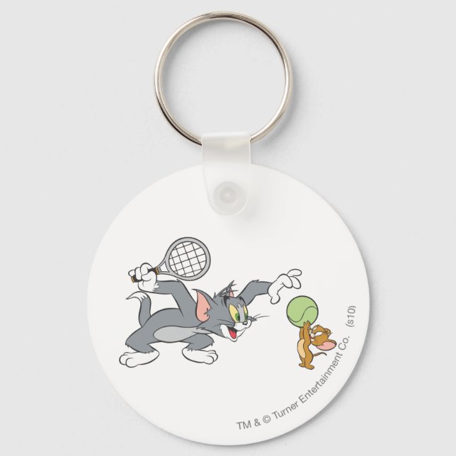 Tom and Jerry Tennis Keychain (Front)