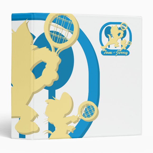 Tom and Jerry Tennis Stars 3 Ring Binder (Front/Spine)