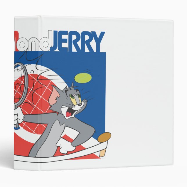Tom and Jerry Tennis Stars 4 3 Ring Binder (Front/Spine)