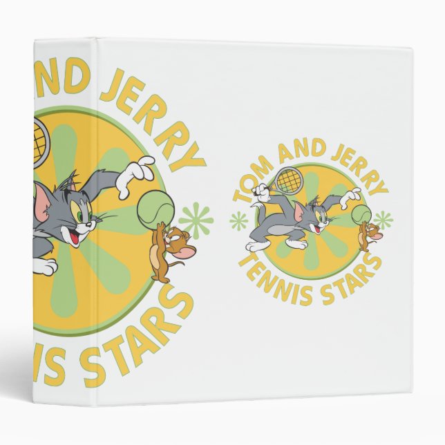 Tom and Jerry Tennis Stars 5 3 Ring Binder (Front/Spine)