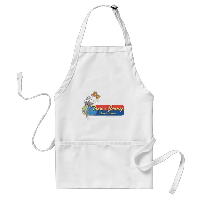 Tom and Jerry Tennis Stars 6 Adult Apron (Front)