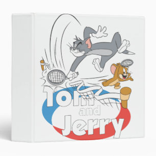 Tom and Jerry Tennis Stars 7 3 Ring Binder