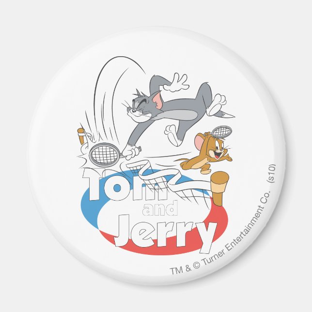 Tom and Jerry Tennis Stars 7 Magnet (Front)