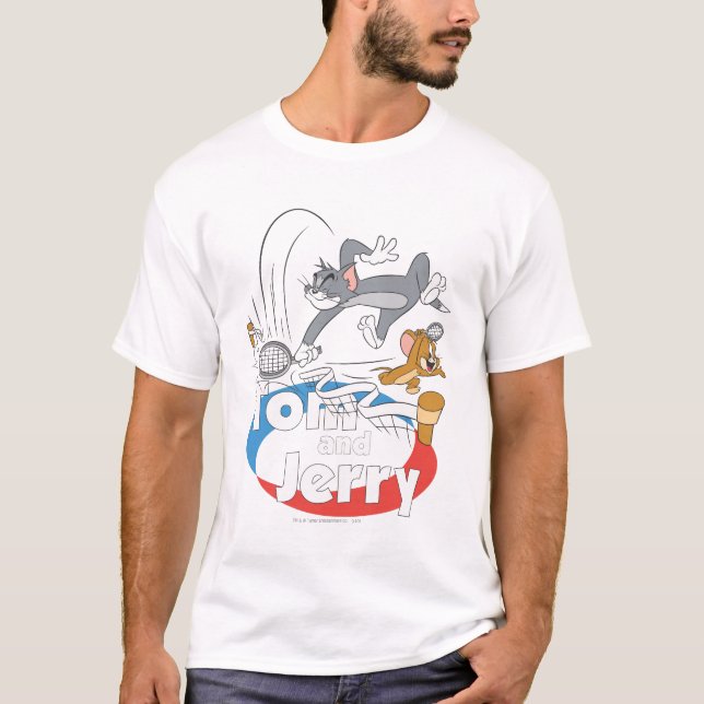 Tom and Jerry Tennis Stars 7 T-Shirt (Front)