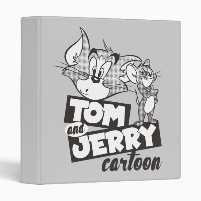 Tom And Jerry | Tom And Jerry Cartoon 3 Ring Binder (Front/Spine)