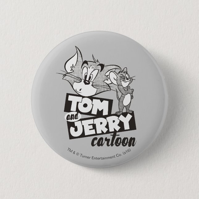 Tom And Jerry | Tom And Jerry Cartoon Button (Front)
