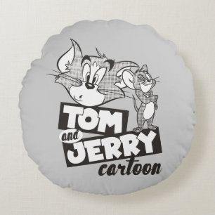 Tom And Jerry Tom And Jerry Cartoon Round Pillow