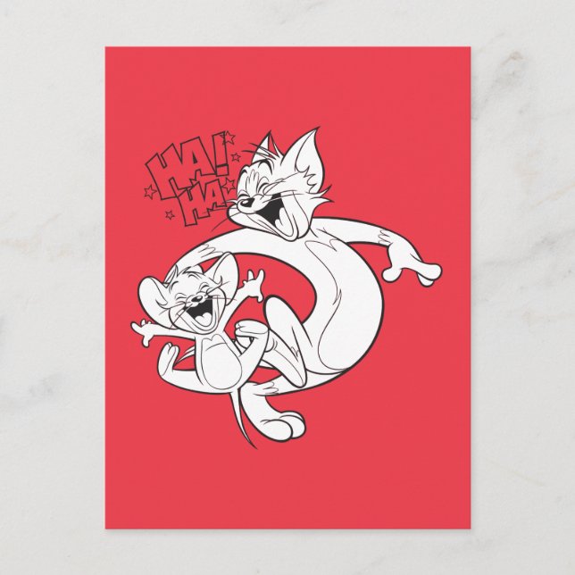 Tom And Jerry | Tom And Jerry Laughing Postcard (Front)