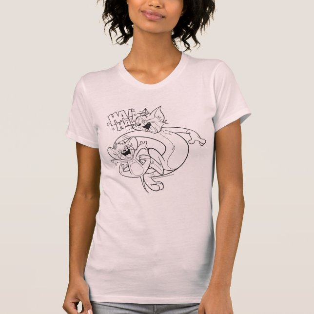 Tom And Jerry | Tom And Jerry Laughing T-Shirt (Front)